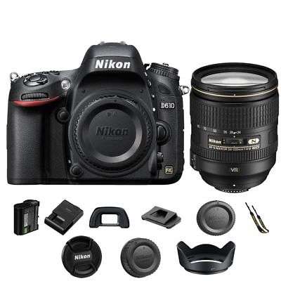 Nikon D610 DSLR Camera Body + AF-S 24-120mm f/4G ED VR Zoom Lens